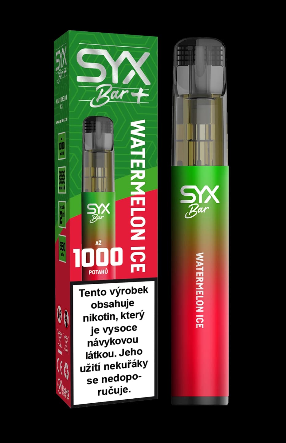 SYX BAR 1000 — Watermelon Ice, 16,5 mg/ml